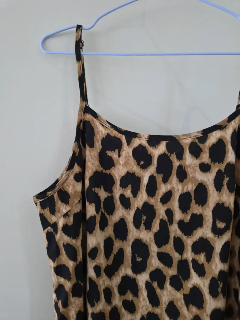Vestido largo estampado animal print - 2