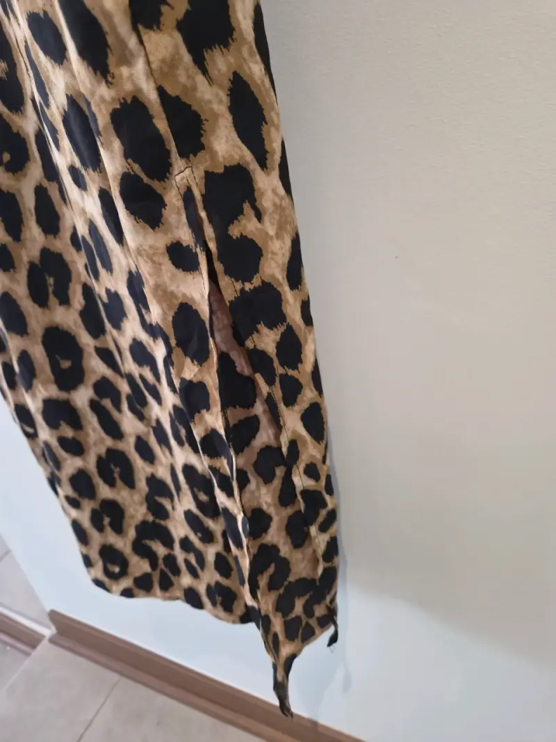 Vestido largo estampado animal print - 3