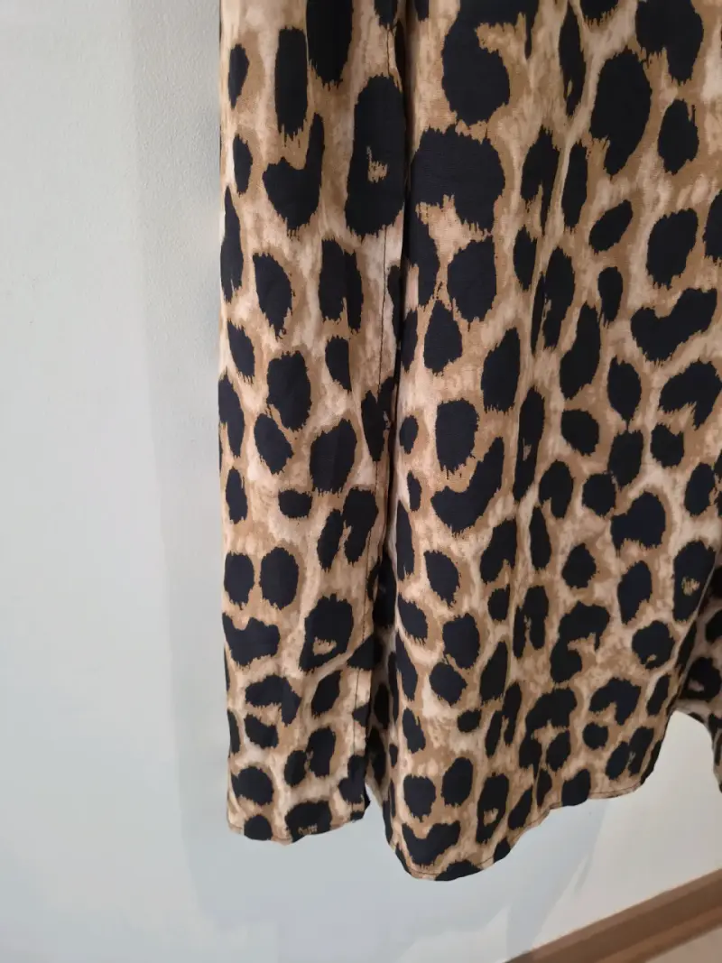 Vestido largo estampado animal print - 4