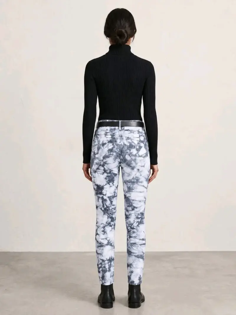 Jeans rectos efecto mármol - 2