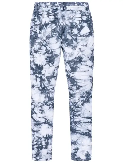 Jeans rectos efecto mármol - miniatura 3