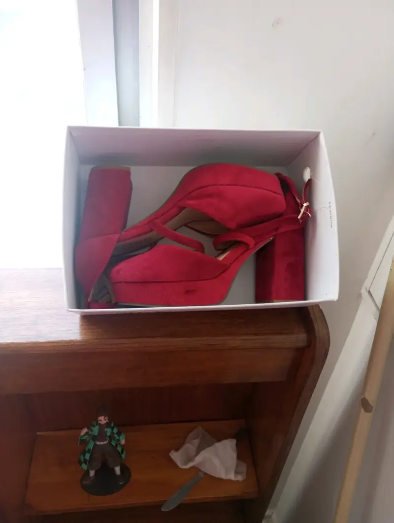 Zapatos de tacón alto rojos para mujer - 2
