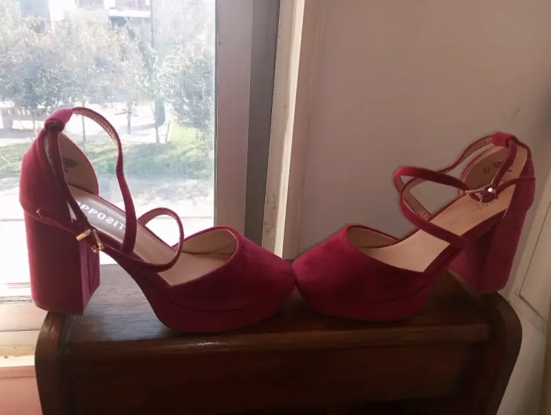 Zapatos de tacón alto rojos para mujer - 3