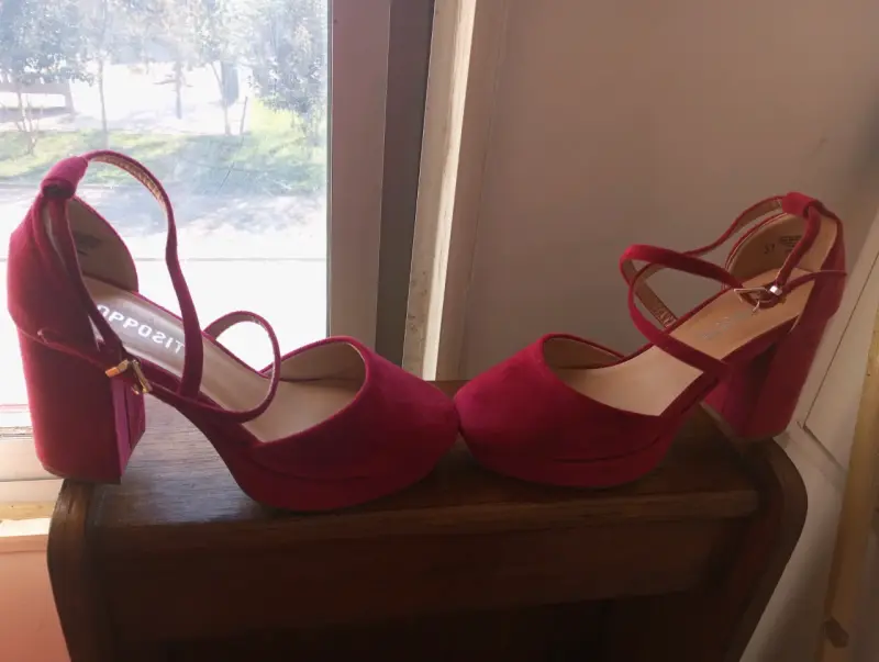 Zapatos de tacón alto rojos para mujer - 6
