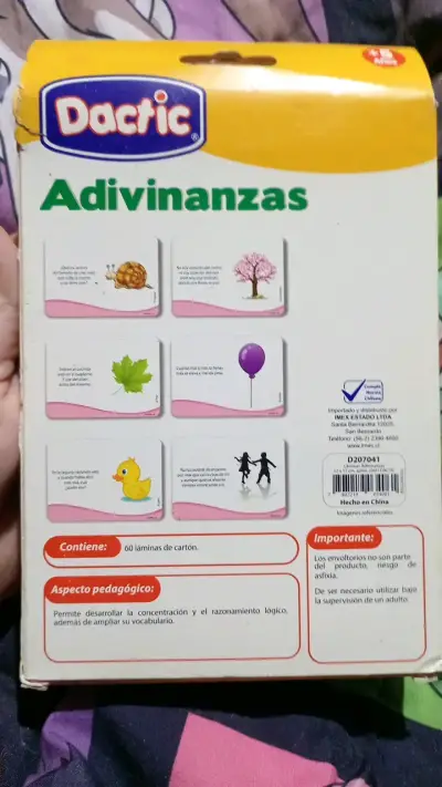 Juego de cartas adivinanzas Dactic para niños - miniatura 2