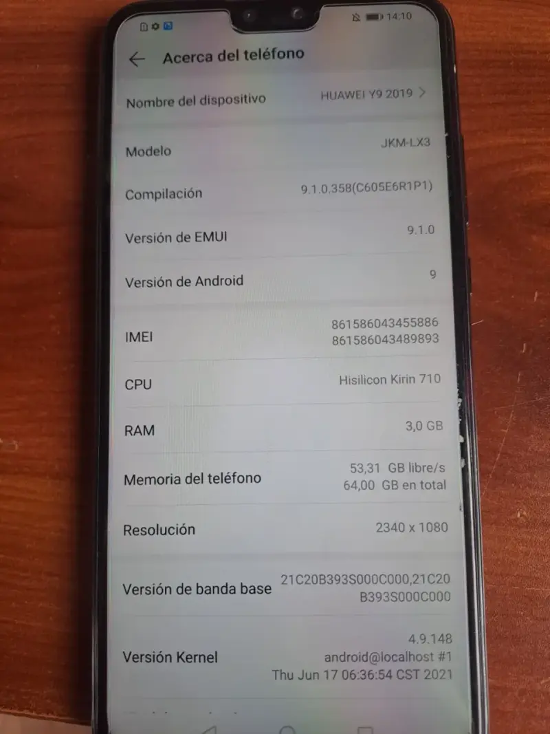 Huawei Y9 2019 con 3GB RAM y 64GB almacenamiento - 3