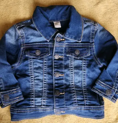 Chaqueta de mezclilla para niño talla 12 meses - miniatura 1