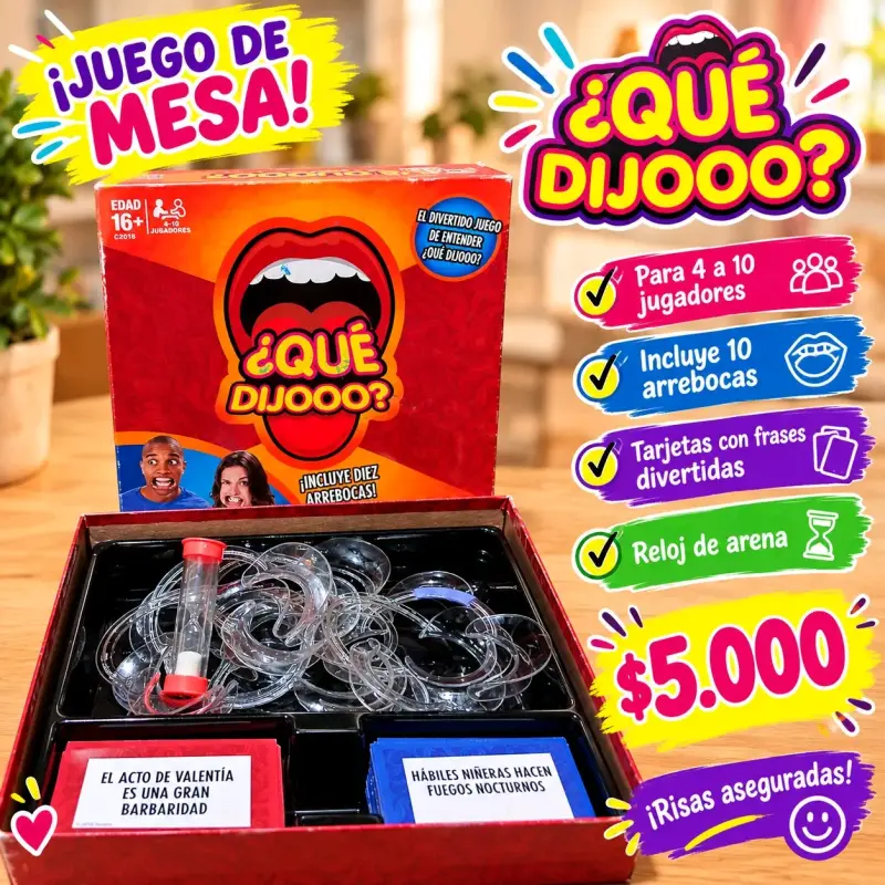 Juego de mesa ¿Qué Dijooo? con abrebocas - 4