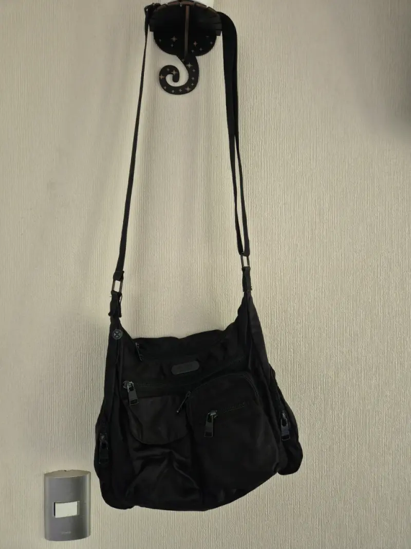 Bolso bandolera negro Xtrem varios bolsillos - 3