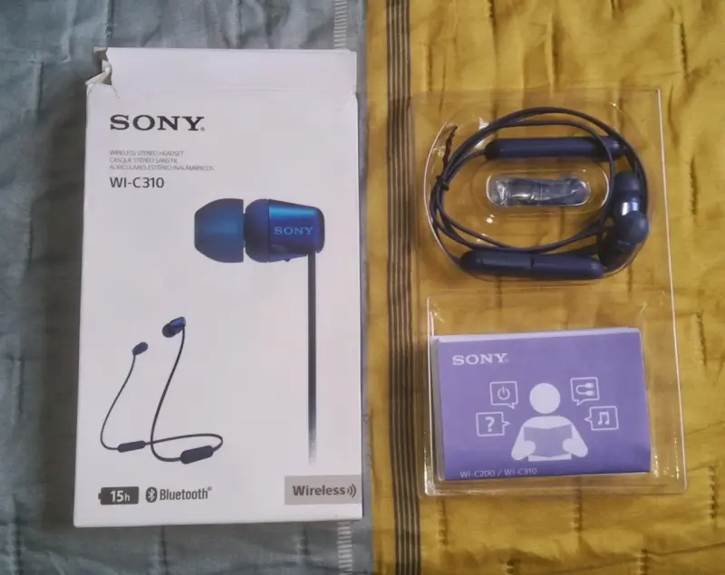 Audífonos Inalámbricos Sony WI-C310 Azul - 1