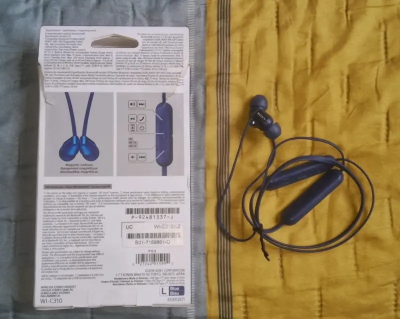 Audífonos Inalámbricos Sony WI-C310 Azul - 2