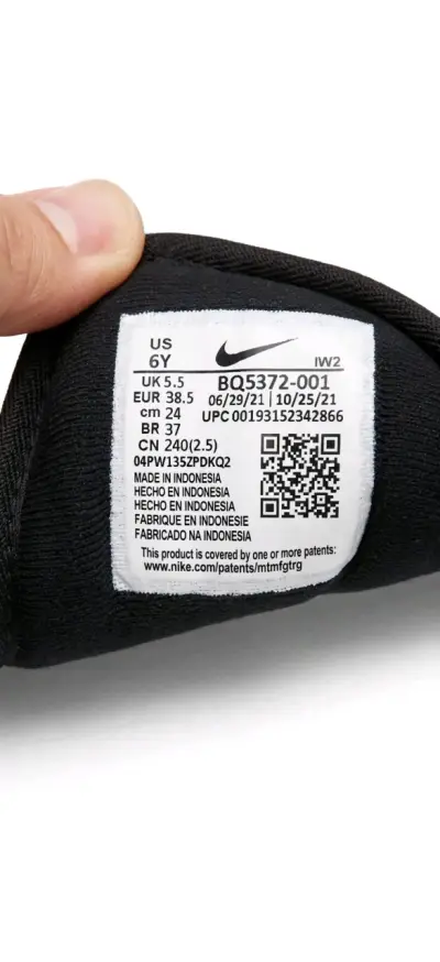 Nike Manoa Botín Negro Original Talla 38.5 / US 6Y - miniatura 6