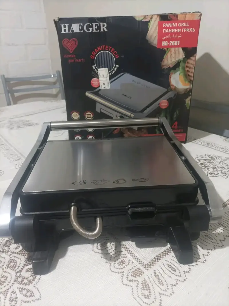 Parrilla eléctrica Haeger HG-2681 en buen estado - 2