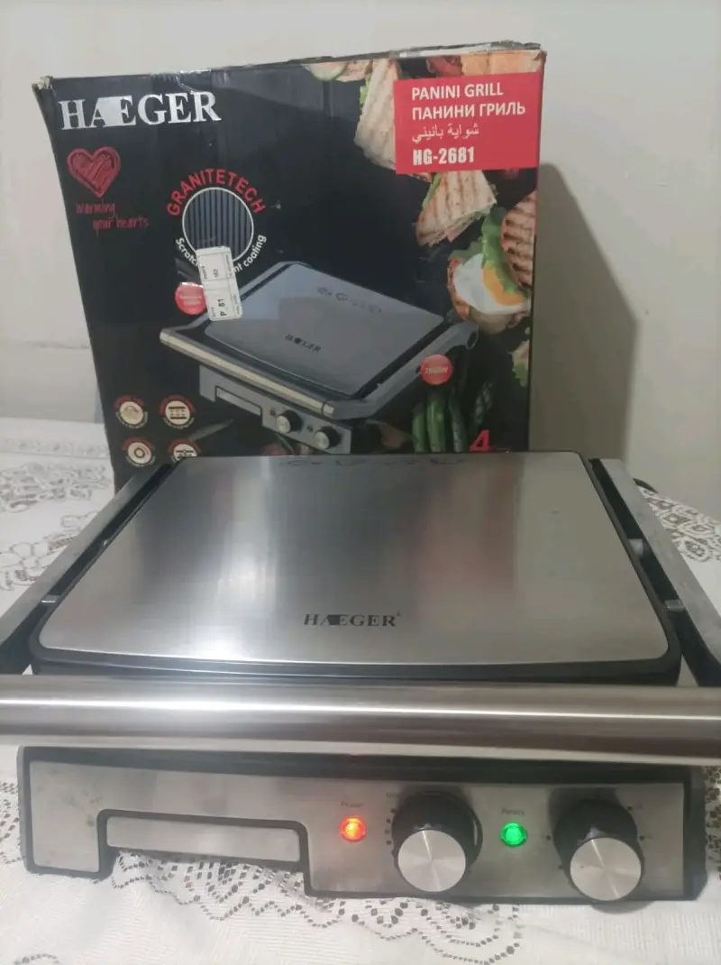 Parrilla eléctrica Haeger HG-2681 en buen estado - 3