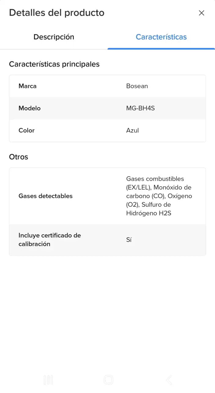 Detector multi gases portátil con estuche - 6