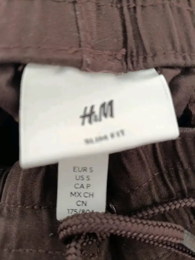 Pantalones cargo talla S color café H&M hombre - 2