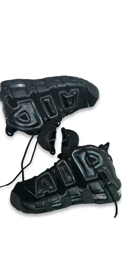 Nike Air More Uptempo Triple Black Original 38.5 - miniatura 2