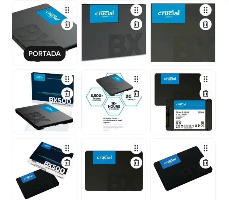 Disco SSD Crucial BX500 500GB 2.5 pulgadas