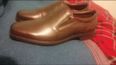 Zapatos formales de cuero marrón Bata - miniatura 3