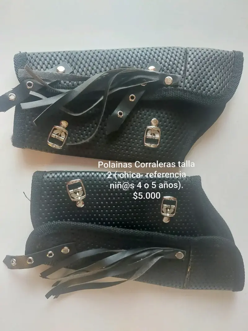 Polainas corraleras talla 2 para niños
