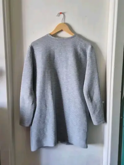 Cárdigan Largo Gris para Mujer - miniatura 6