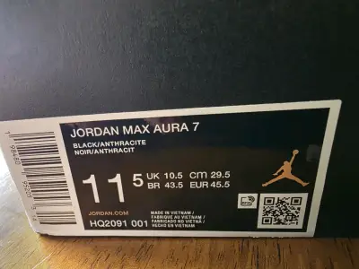 Zapatillas deportivas Jordan Max Aura 7 negras - miniatura 3