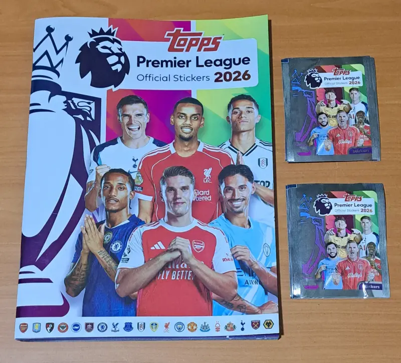 Álbum Stickers Premier League 2026 + 10 sobres