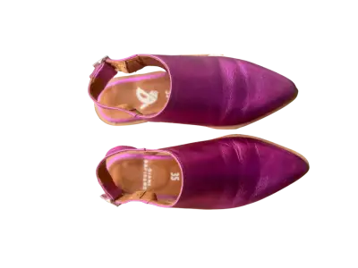 Zapatos de cuero fucsia 35 - miniatura 1