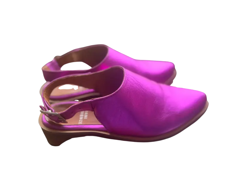 Zapatos de cuero fucsia 35 - 6