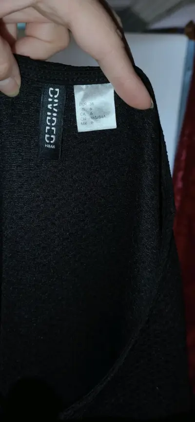 Vestido negro casual H&M para mujer - miniatura 3