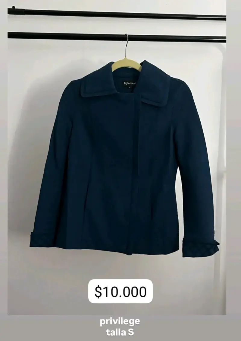 Abrigo azul marino Privilege talla S