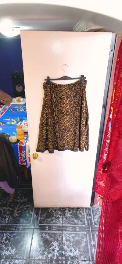 Falda animal print para mujer talla L - miniatura 2