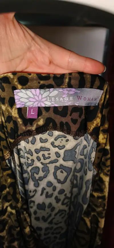 Falda animal print para mujer talla L - miniatura 3