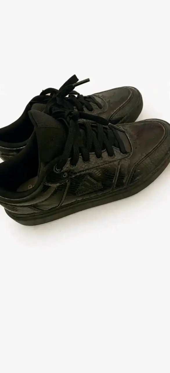 Adidas Original Croco Negro Brillante Talla 37.5 - 3