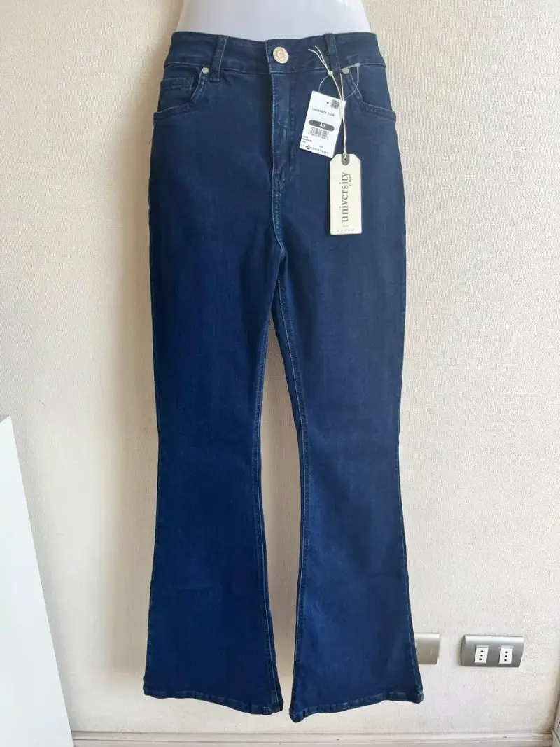 Jeans Flare azul índigo strech mujer