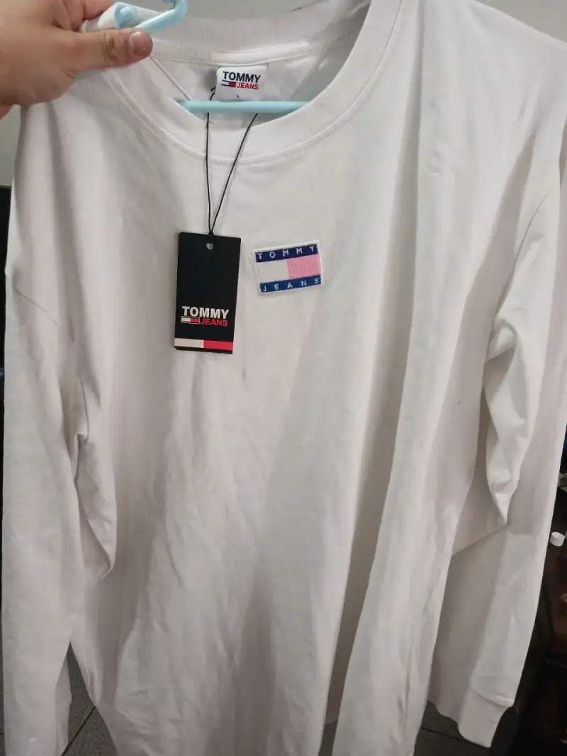 Polera blanca Tommy Jeans manga larga - 4