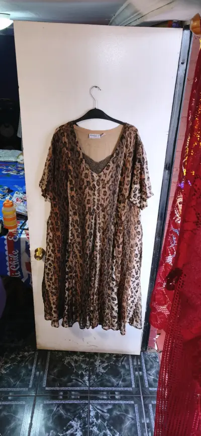 Vestido animal print Nostalgia - miniatura 1