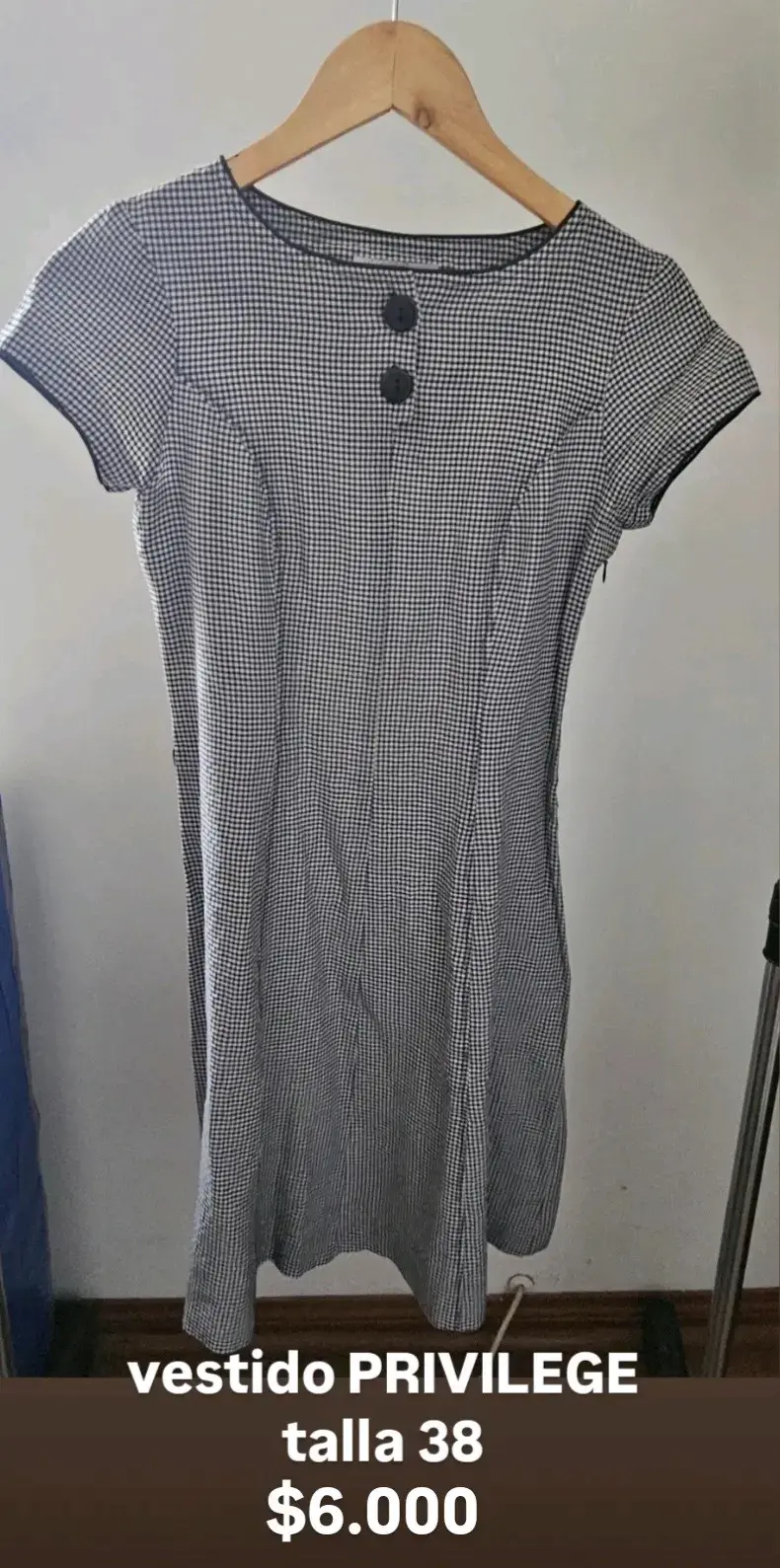 Vestido Privilege a cuadros talla 38