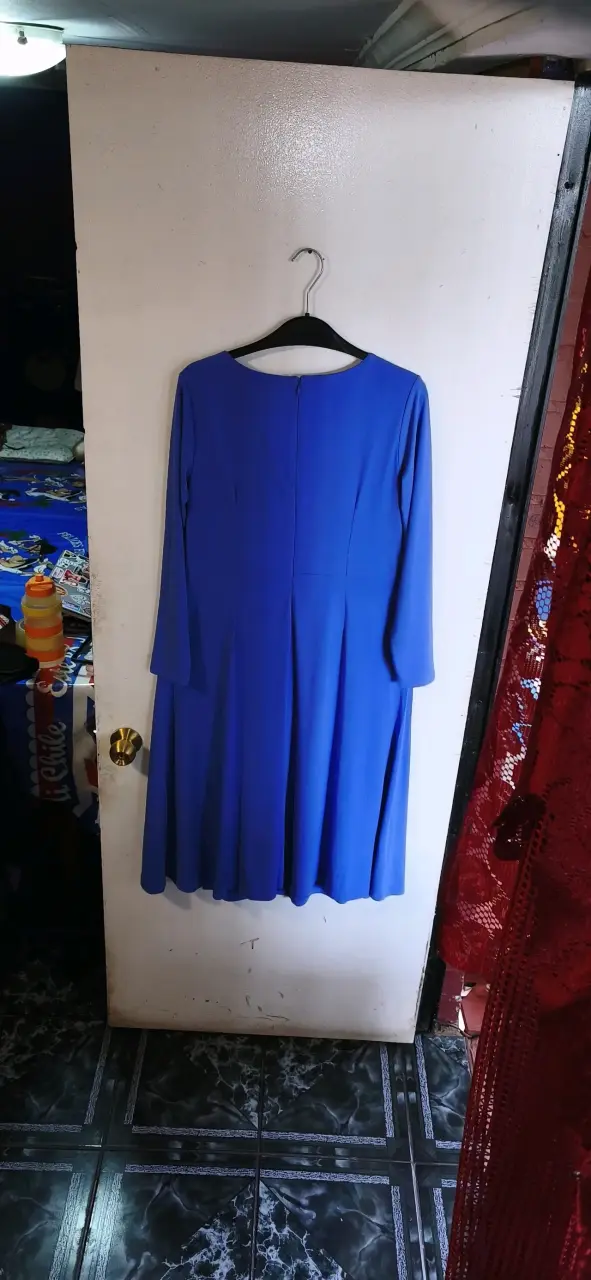 Vestido azul Talbots con detalle de nudo - 2