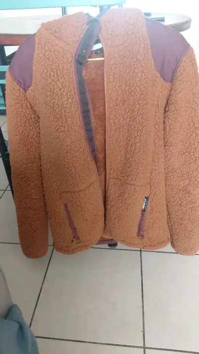 Chaqueta de lana sintética marrón para hombre - miniatura 1
