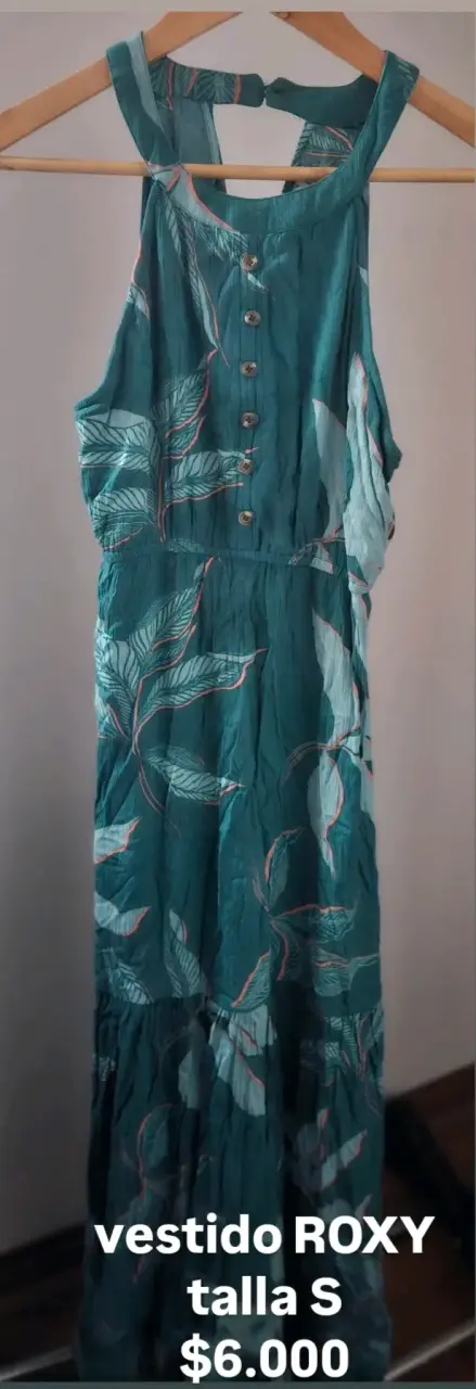 Vestido largo estampado Roxy talla S