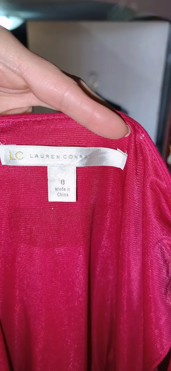 Vestido rojo sin mangas Lauren Conrad - 3