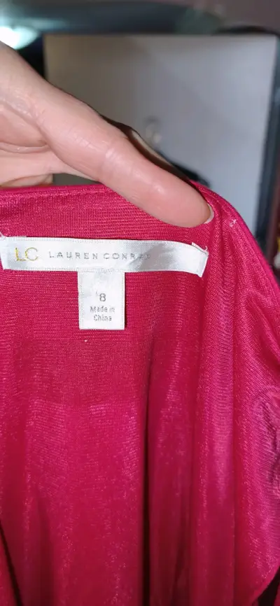 Vestido rojo sin mangas Lauren Conrad - miniatura 3