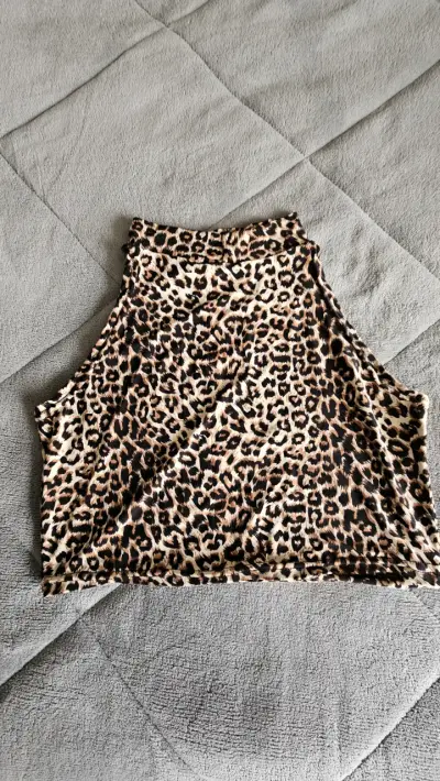 Top corto estampado animal print - miniatura 2