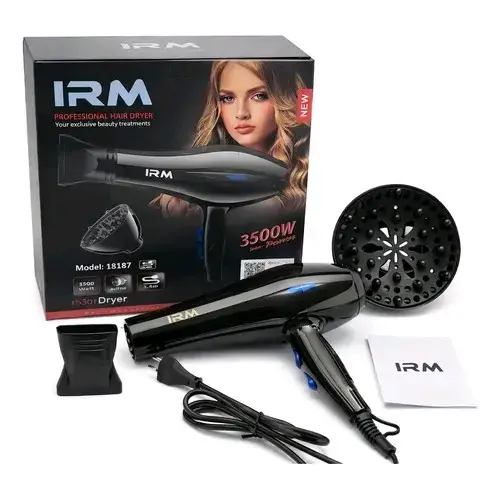 Secador de Pelo Profesional IRM 3500W con Difusor - 1