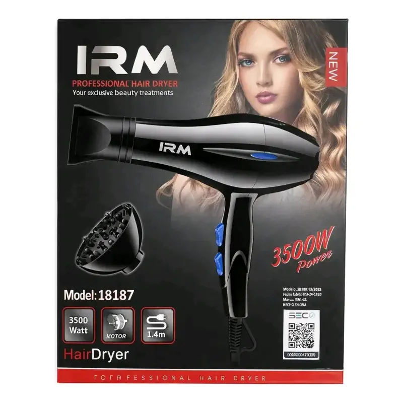 Secador de Pelo Profesional IRM 3500W con Difusor - 2