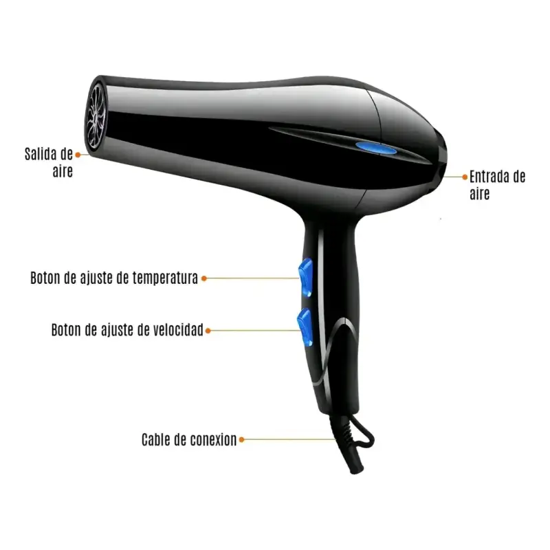 Secador de Pelo Profesional IRM 3500W con Difusor - 4
