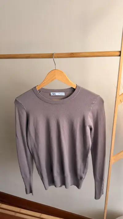 Suéter Zara Mujer Color Beige - miniatura 1