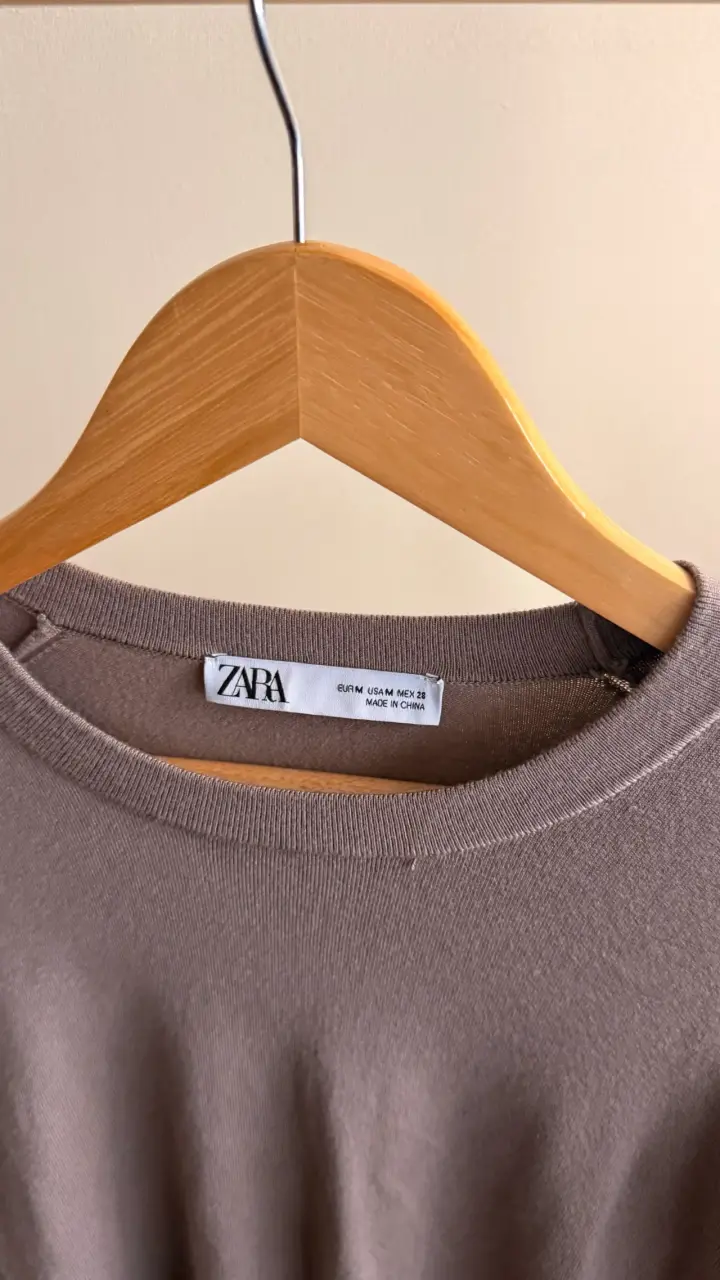 Suéter Zara Mujer Color Beige - 3