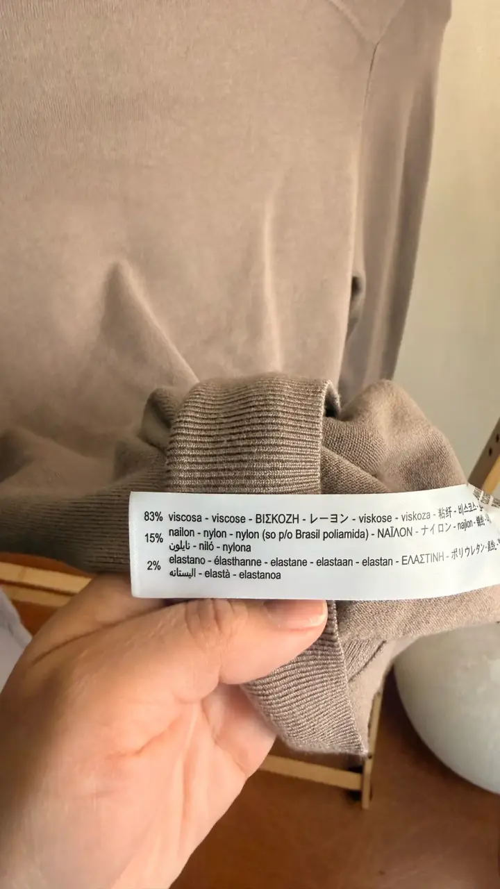 Suéter Zara Mujer Color Beige - 4